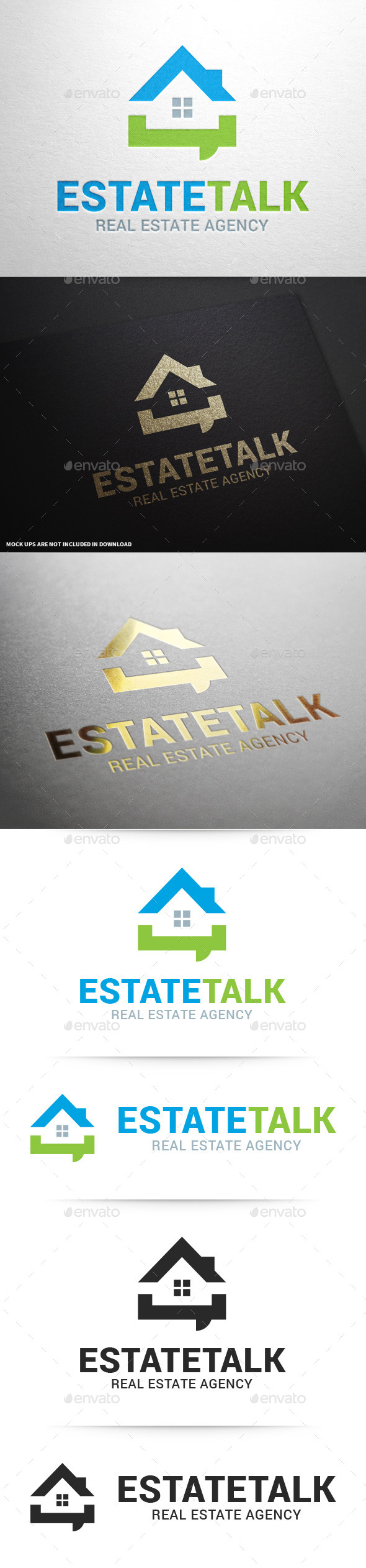 GraphicRiver Real Estate Talk Logo Template 9845324 GraphicRiver Real Estate Talk Logo Template 9845324