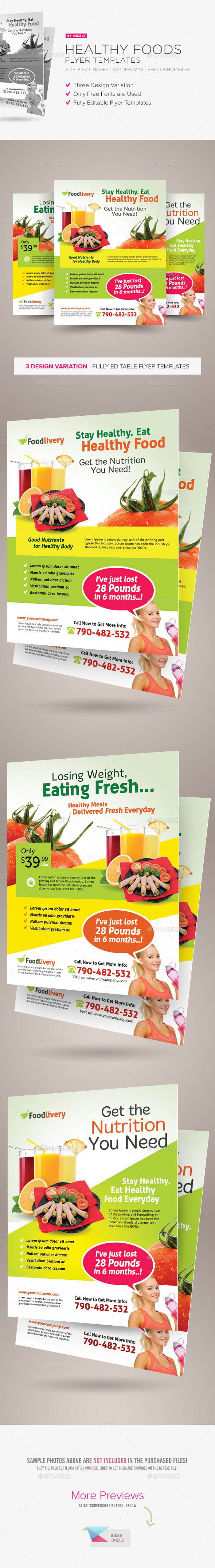 Healthy Food Flyer Templates Healthy Food Flyer Templates