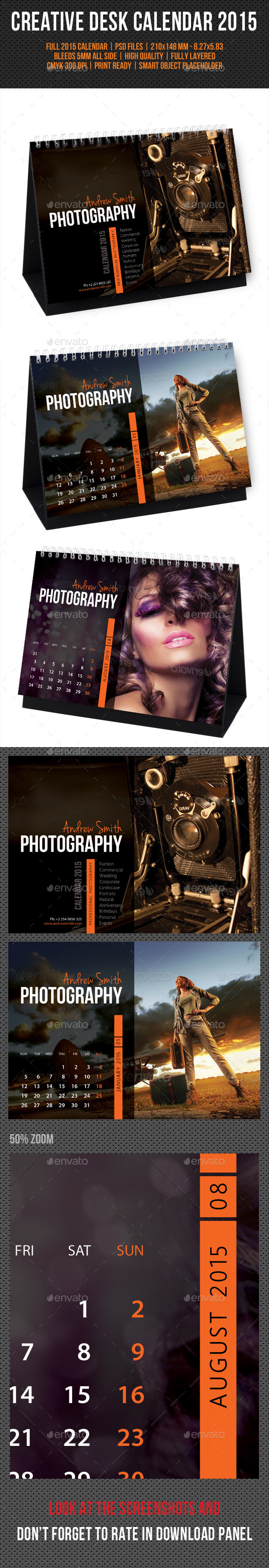 Creative Desk Calendar 2015 V10 Creative Desk Calendar 2015 V10