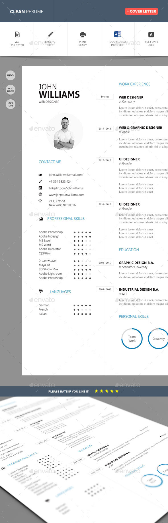 GraphicRiver Clean Resume Vol 3 9846439 GraphicRiver Clean Resume Vol 3 9846439
