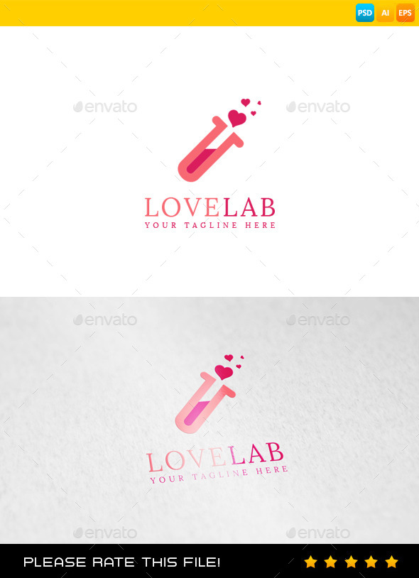 GraphicRiver Love Lab Logo 9846720 GraphicRiver Love Lab Logo 9846720