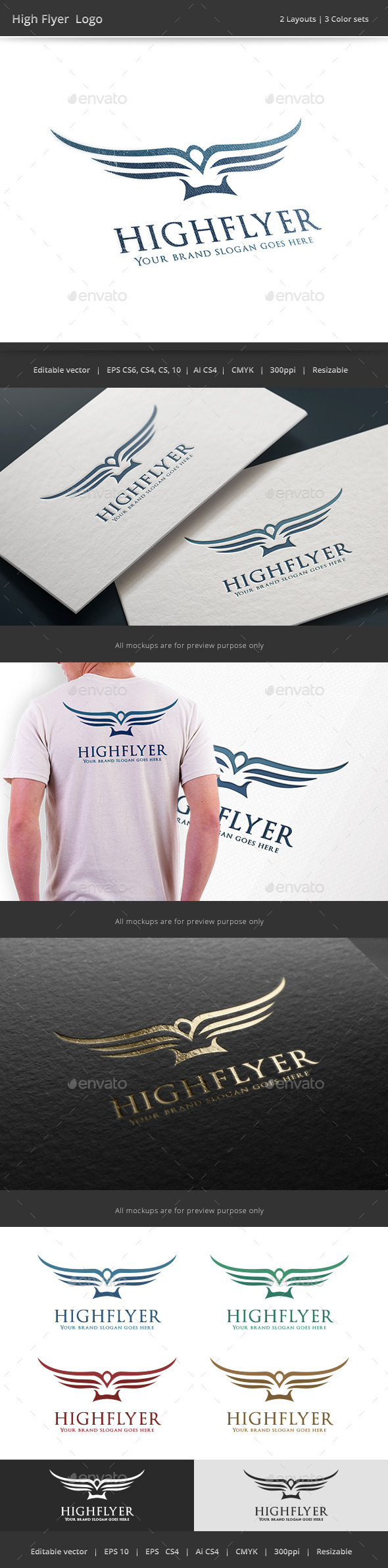 GraphicRiver High Flyer Bird Logo 9846961 GraphicRiver High Flyer Bird Logo 9846961
