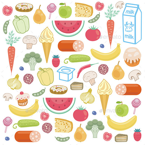 GraphicRiver Food Icons Set 9847017 GraphicRiver Food Icons Set 9847017