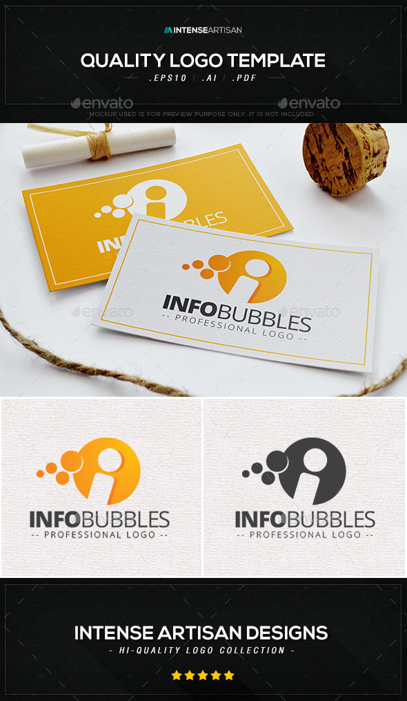 GraphicRiver Info Bubbles Logo Template 9847140 GraphicRiver Info Bubbles Logo Template 9847140