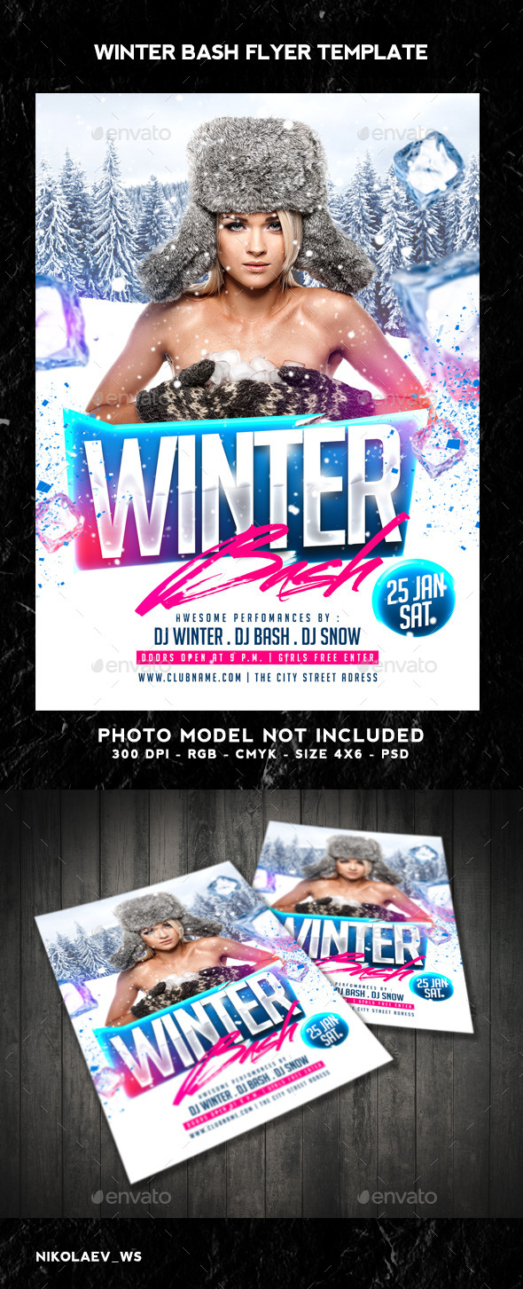 GraphicRiver Winter Bash Flyer 9847149 GraphicRiver Winter Bash Flyer 9847149