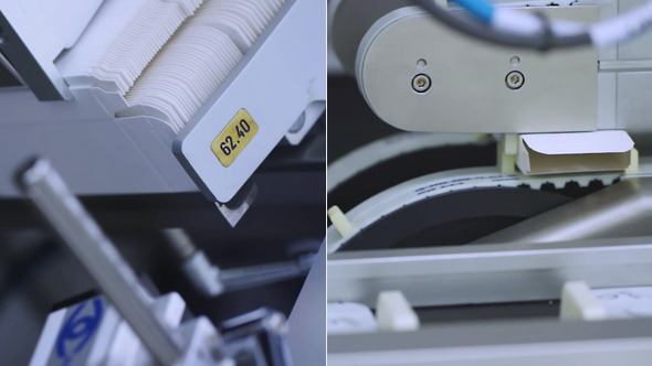 Automatic Medicine Packaging in Cardboard Boxes Automatic Medicine Packaging in Cardboard Boxes