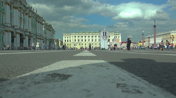 The Palace Square in Petersburg The Palace Square in Petersburg