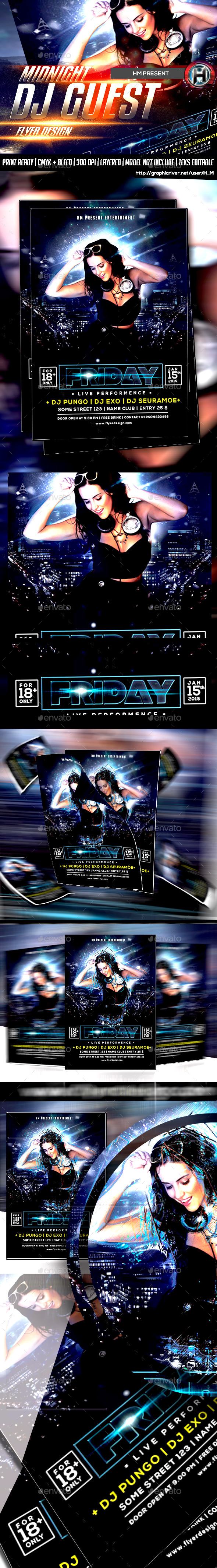 GraphicRiver Midnight Dj Guest Flyer Design 9847864 GraphicRiver Midnight Dj Guest Flyer Design 9847864