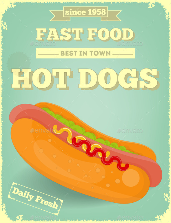 GraphicRiver Fast Food Poster 9847945 GraphicRiver Fast Food Poster 9847945