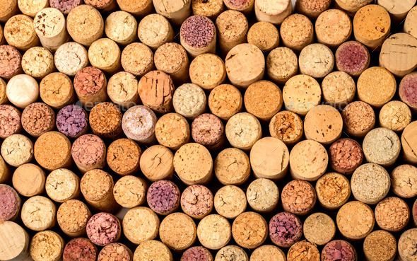 wall of used wine corks.