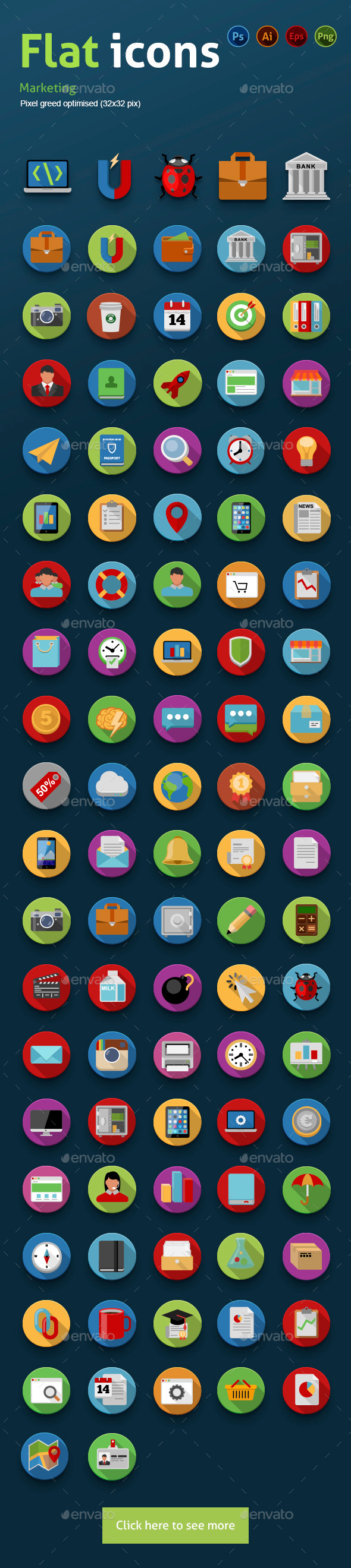 GraphicRiver Flat Icons Marketing 9848235 GraphicRiver Flat Icons Marketing 9848235