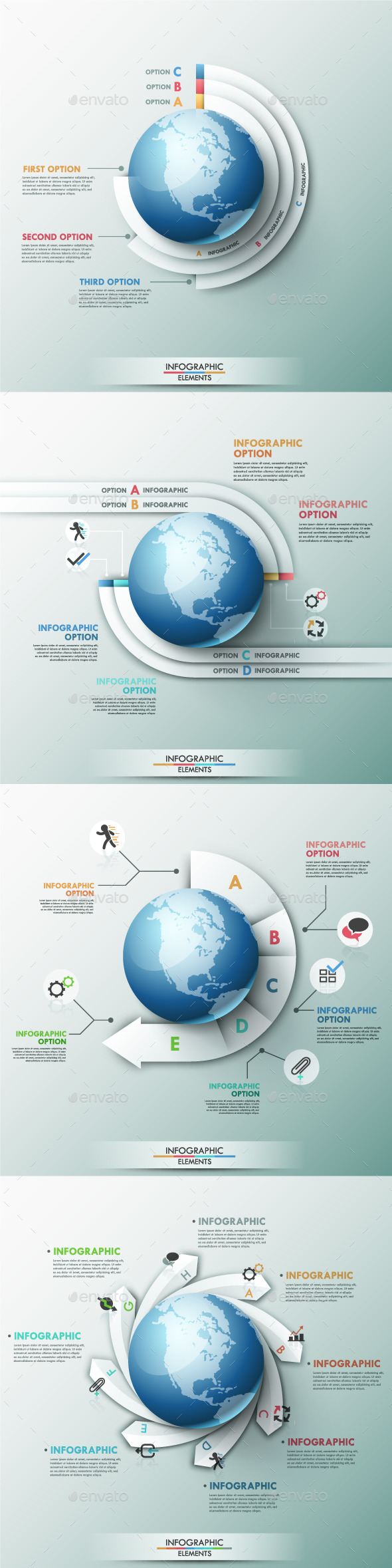 GraphicRiver Set of 4 Global Templates 9848507 GraphicRiver Set of 4 Global Templates 9848507