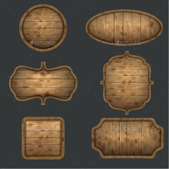 GraphicRiver High Quality Set of Wooden Signboards 9848659 GraphicRiver High Quality Set of Wooden Signboards 9848659