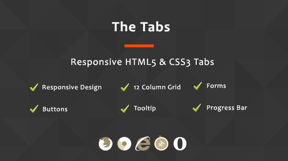the tabs - responsive html5 & css3 tabs 