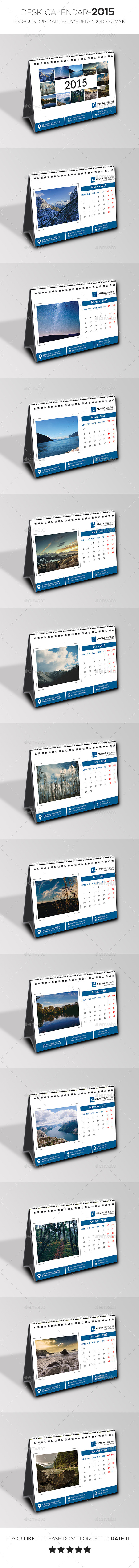 GraphicRiver Desk Calendar 2015 9848911 GraphicRiver Desk Calendar 2015 9848911