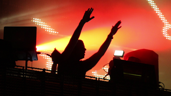 Dj Playing Music Festival Led Screen Dj Playing Music Festival Led Screen