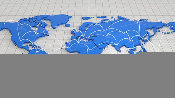 3DOcean World Connection Map 9849841 3DOcean World Connection Map 9849841