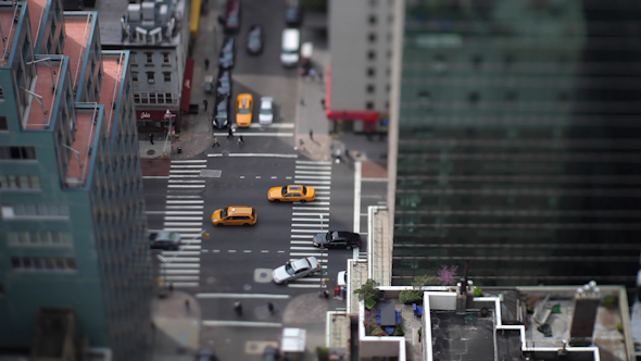 Manhattan Street Traffic Taxy New York Manhattan Street Traffic Taxy New York