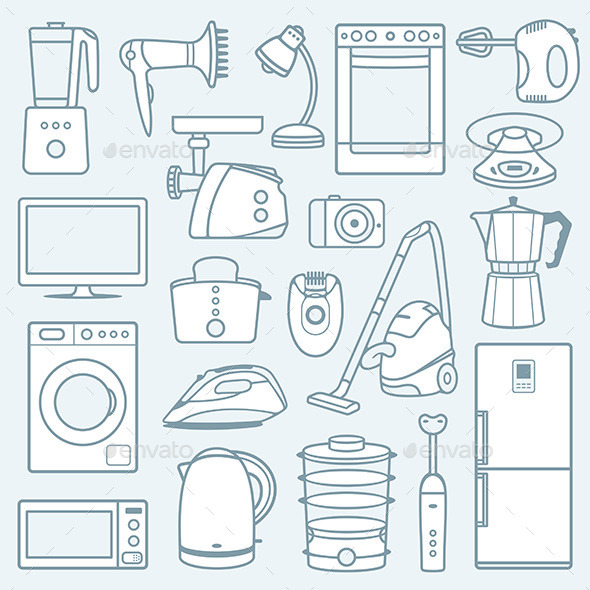 GraphicRiver Home Appliances a Background 9849965 GraphicRiver Home Appliances a Background 9849965