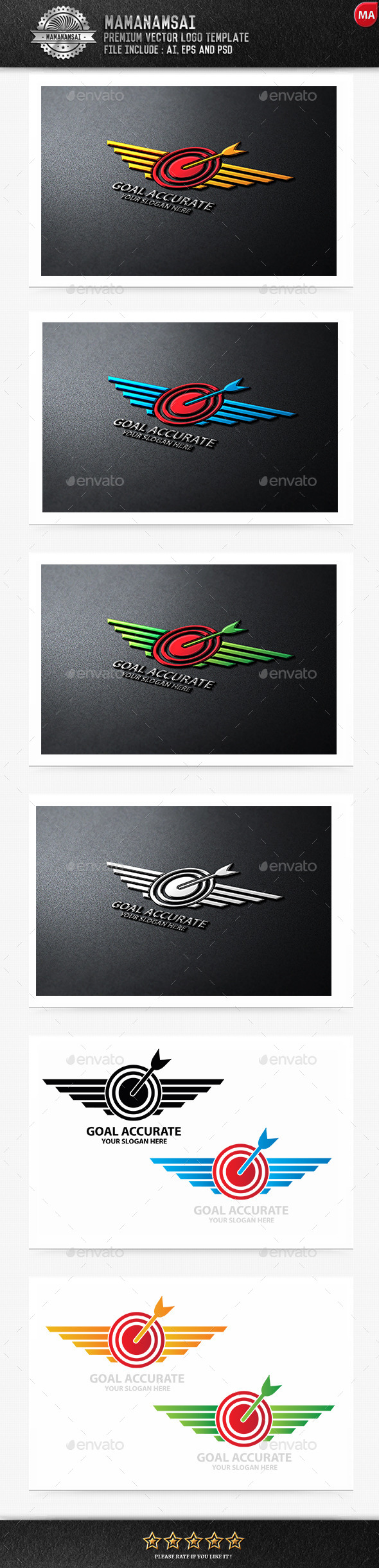 GraphicRiver Goal Accurate Logo 9711514 GraphicRiver Goal Accurate Logo 9711514