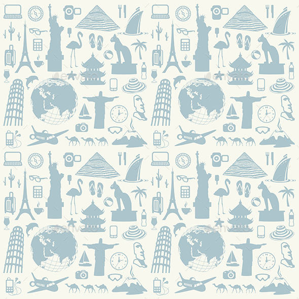 GraphicRiver Travel Seamless Background 9849984 GraphicRiver Travel Seamless Background 9849984