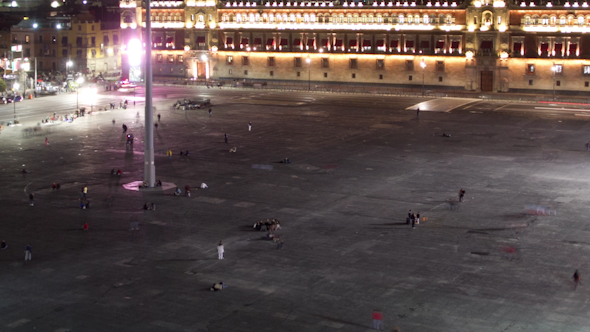 Mexico City Zocalo Night Mexico City Zocalo Night