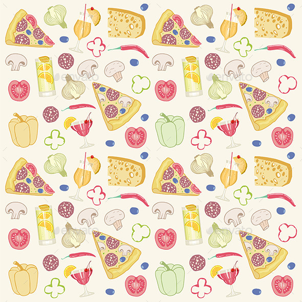 GraphicRiver Pizza Seamless Pattern 9850018 GraphicRiver Pizza Seamless Pattern 9850018
