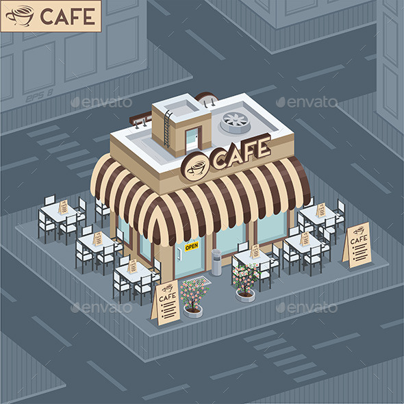 GraphicRiver Facade Coffee Shop 9850231 GraphicRiver Facade Coffee Shop 9850231