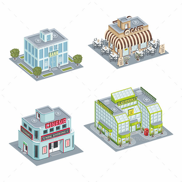 GraphicRiver Building Set 9851009 GraphicRiver Building Set 9851009