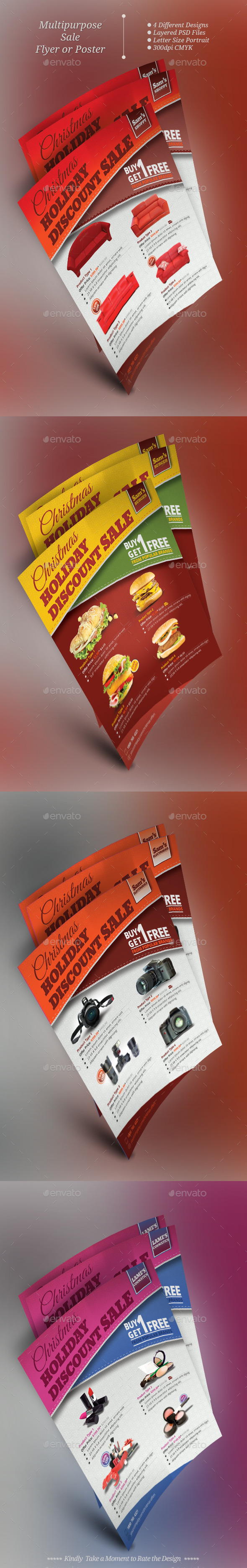 Multipurpose Sale Flyer Templates (Flyers)