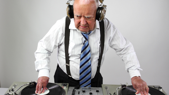 Very Funky Elderly Grandpa Dj Mixing Records 2 Very Funky Elderly Grandpa Dj Mixing Records 2