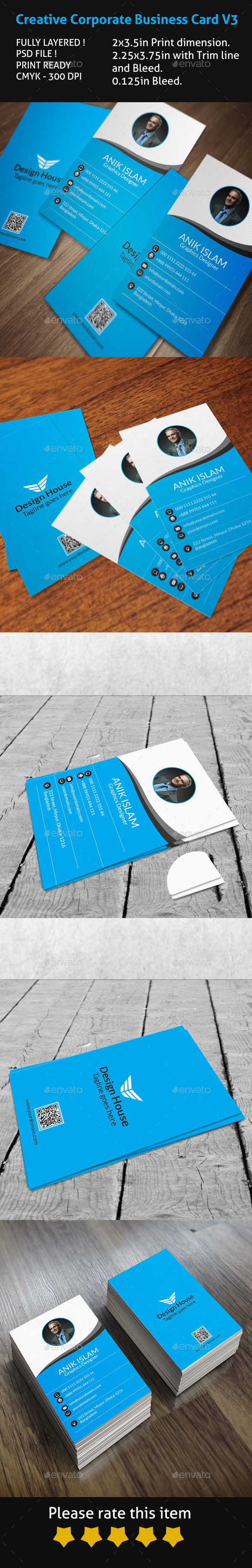 GraphicRiver Creative Corporate Business Card V3 9852271 GraphicRiver Creative Corporate Business Card V3 9852271