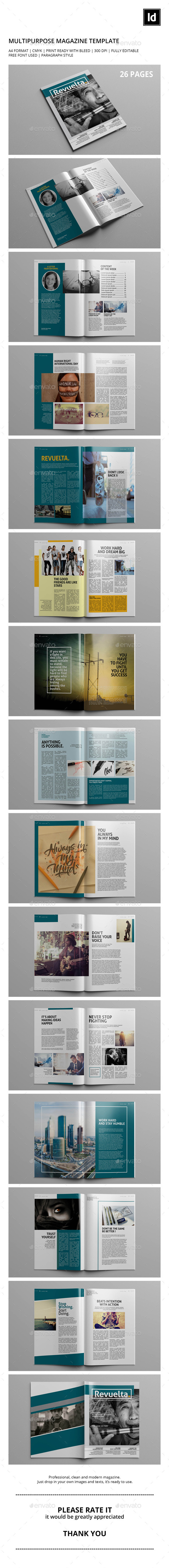 Revuelta. Magazine Template (Magazines)