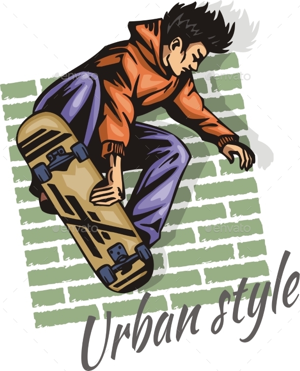 GraphicRiver Jump on a Skateboard 9853479 GraphicRiver Jump on a Skateboard 9853479