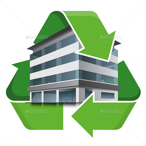 GraphicRiver Office Building Recycling Symbol 9853837 GraphicRiver Office Building Recycling Symbol 9853837