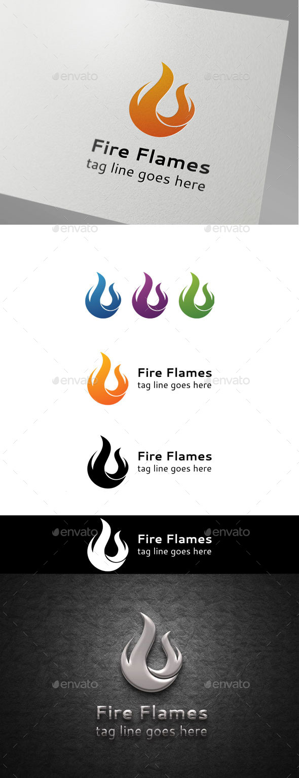 GraphicRiver Fire Flames logo 9854689 GraphicRiver Fire Flames logo 9854689