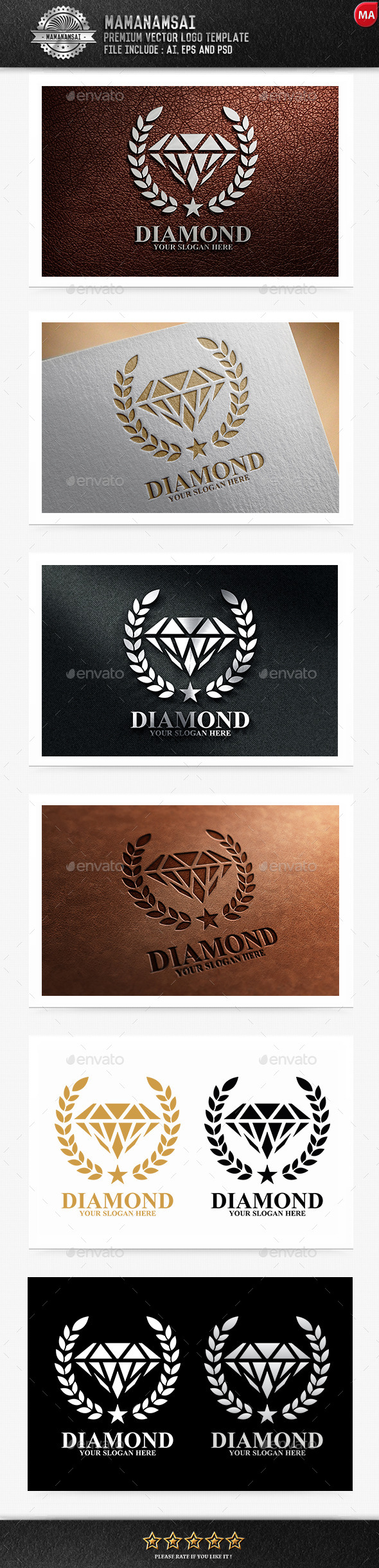 GraphicRiver Diamond Logo 9855026 GraphicRiver Diamond Logo 9855026