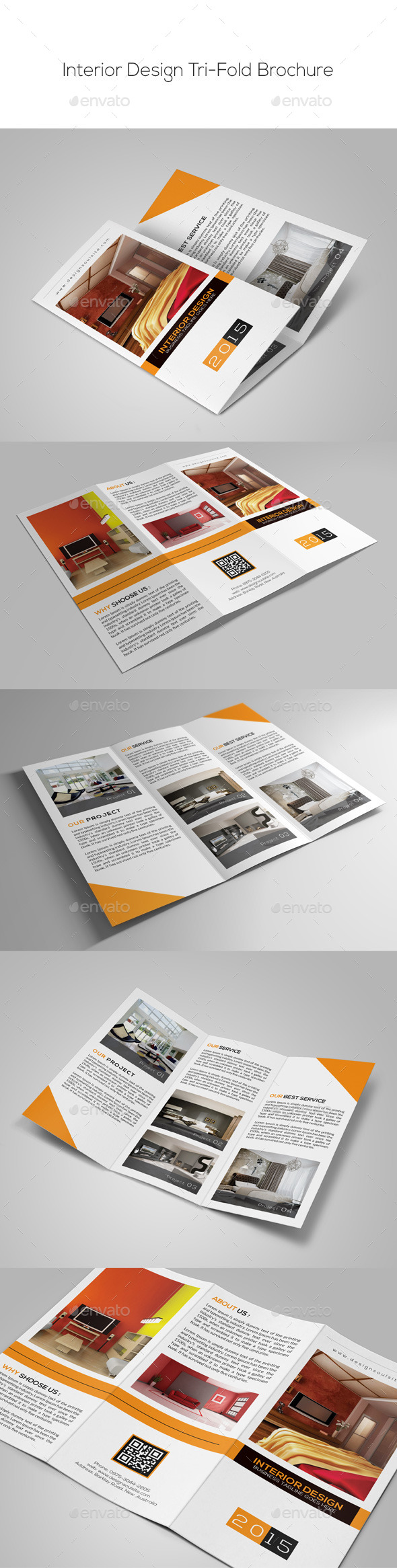 Interior Design Trifold Brochure Interior Design Trifold Brochure