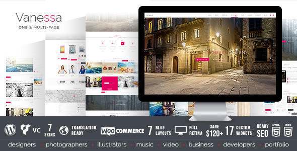 Vanessa Responsive Multi-Purpose Wordpress Theme Vanessa Responsive Multi-Purpose Wordpress Theme