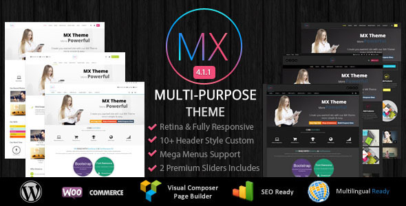 MX v4.0 – Responsive Multi-Purpose WordPress Theme