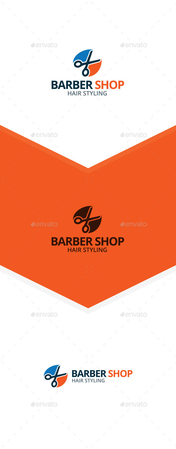 GraphicRiver Scissors Barber Shop Logo 9858728 GraphicRiver Scissors Barber Shop Logo 9858728