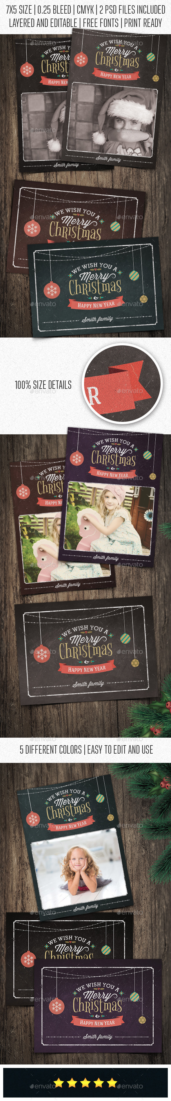 GraphicRiver Christmas Photo Card Grunge Vintage 9801953 GraphicRiver Christmas Photo Card Grunge Vintage 9801953