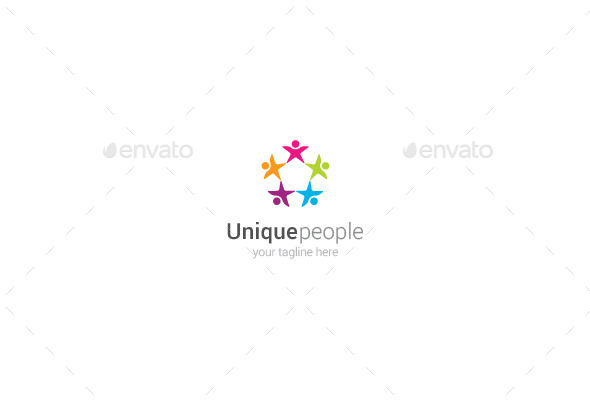 GraphicRiver Unique People Logo 9859394 GraphicRiver Unique People Logo 9859394