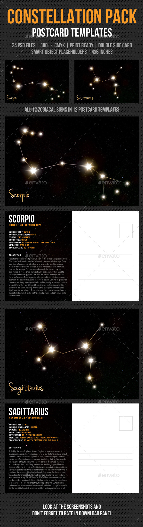 Constellation Postcard Pack Constellation Postcard Pack