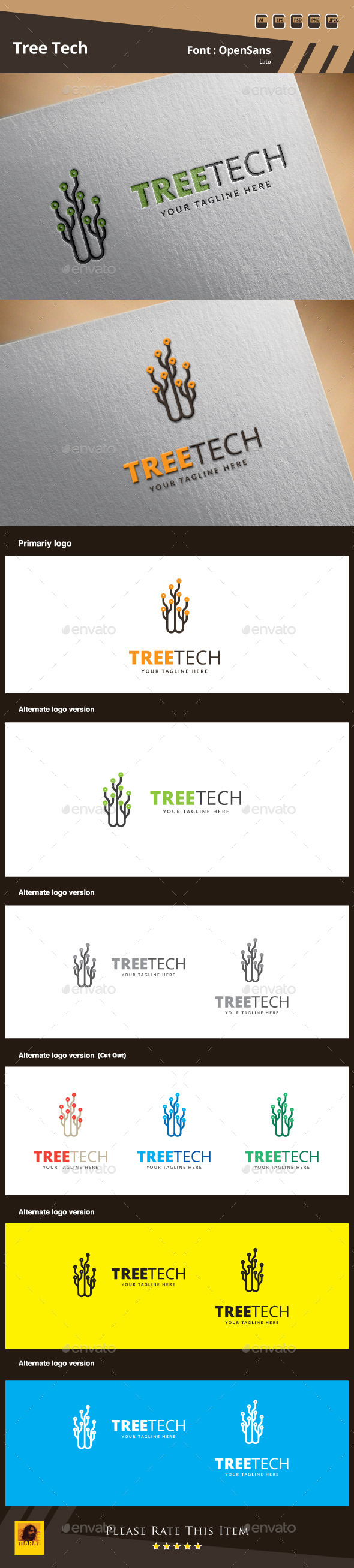 GraphicRiver Tree Tech Logo Template 9859673 GraphicRiver Tree Tech Logo Template 9859673
