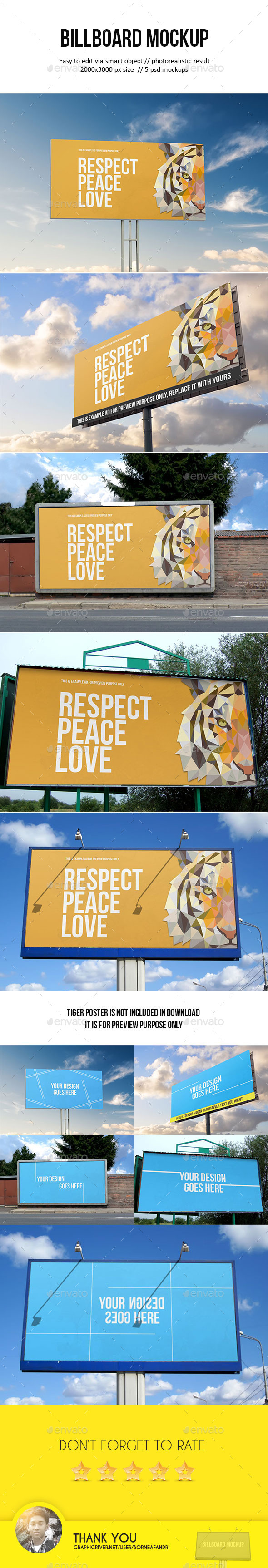 GraphicRiver Billboard Mockup 9859724 GraphicRiver Billboard Mockup 9859724