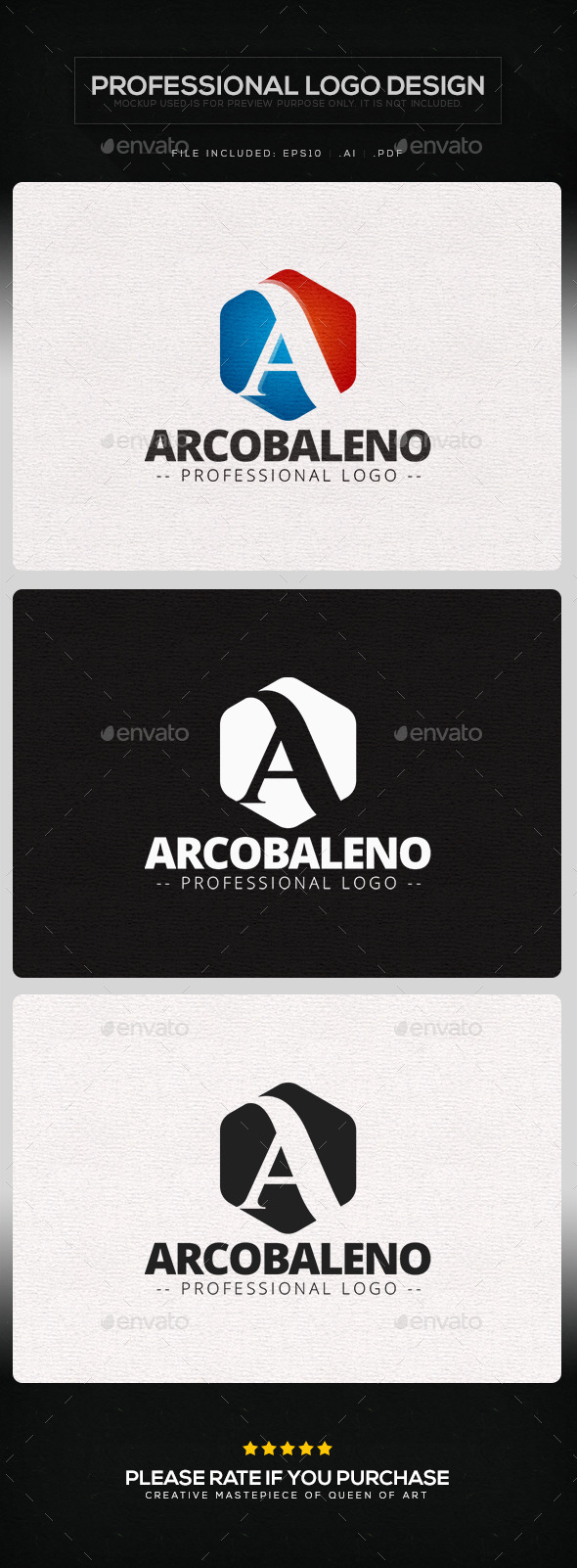 GraphicRiver Arcobaleno Logo Template 9860682 GraphicRiver Arcobaleno Logo Template 9860682