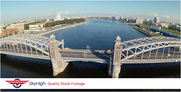 Saint Peterburg Bridge Aerial 5 Saint Peterburg Bridge Aerial 5