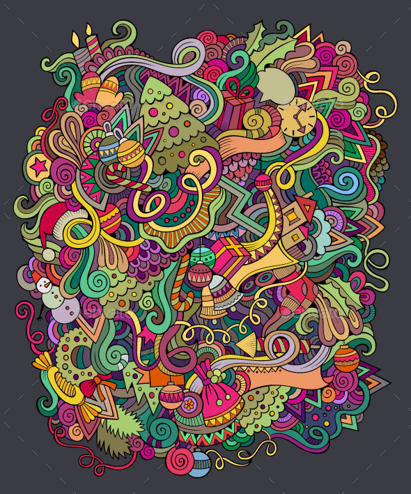 GraphicRiver New Year Doodles Pattern 9861423 GraphicRiver New Year Doodles Pattern 9861423