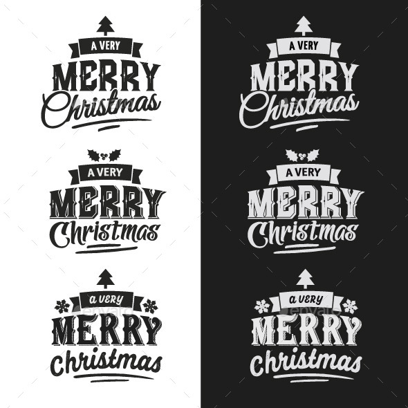 GraphicRiver Christmas Typographic Design Emblem Set 9861445 GraphicRiver Christmas Typographic Design Emblem Set 9861445